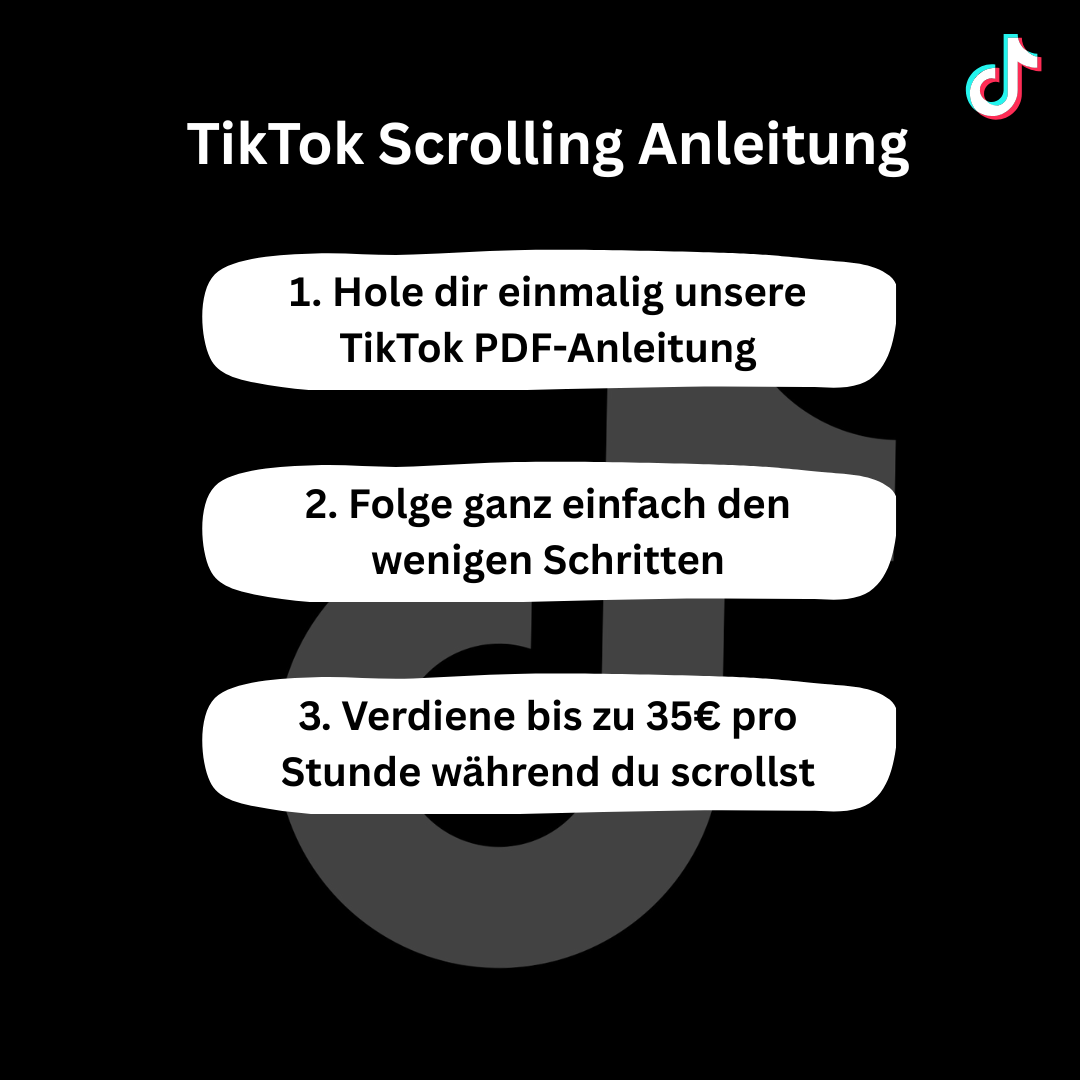 TikTok Paid Scrolling - Anleitung